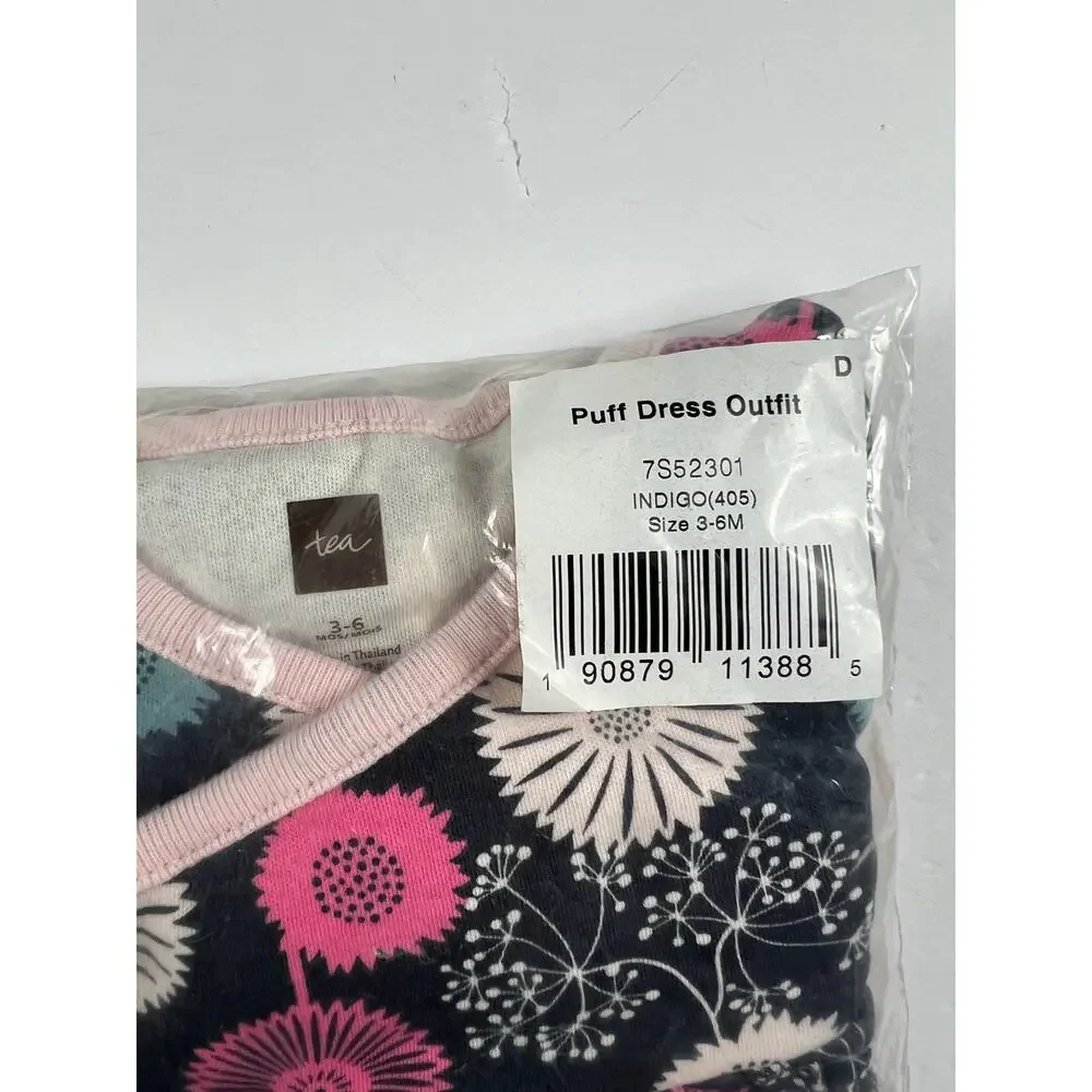NEW Tea Collection Dandelion Puff Dress & Leggings Set Australia Size 3–6 Months